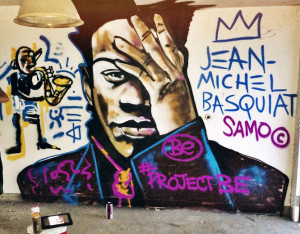 Portrait of Jean Michel Basquiat by Brandan Odums, part of Proje