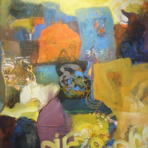 AfricanahHusseinPainting 1, Mixed-media, by Hussein Halfawi