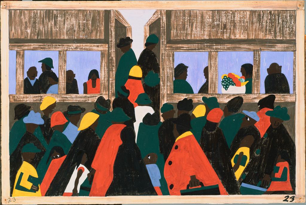 jacob lawrence paintings great migration series