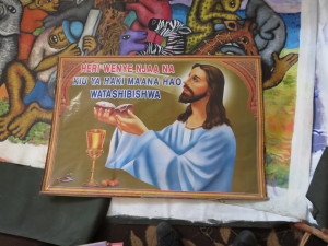 Poster bought from Street vendor - Jesus with Lipstick