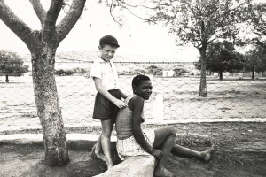 DavidGoldblattFarmer's son with nursemaid, MaricoBushveld1964