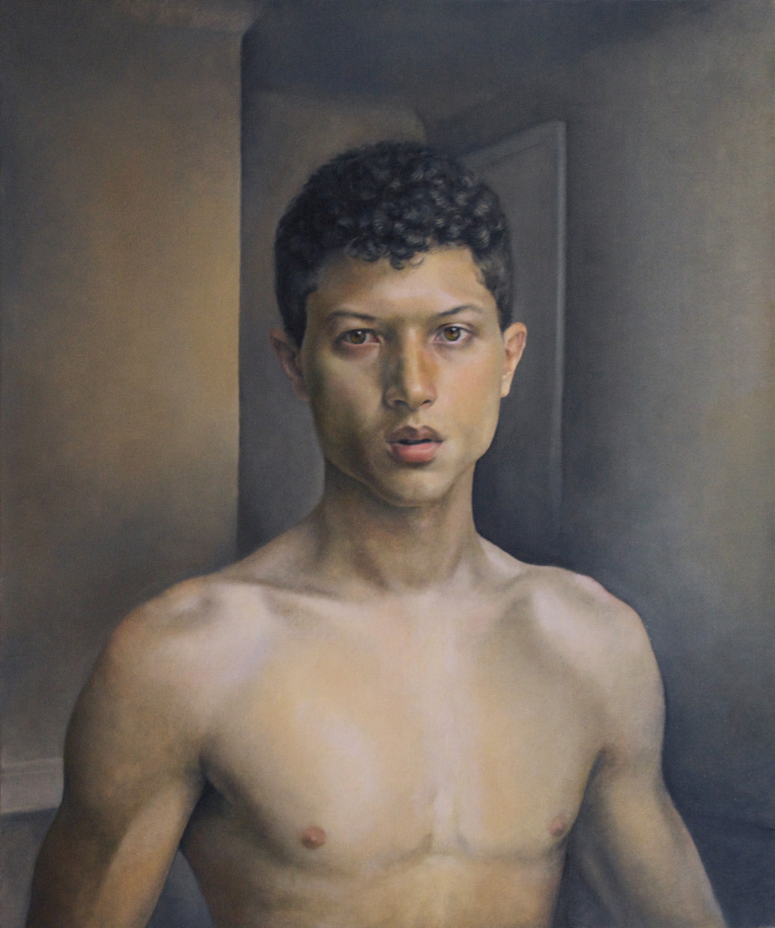 Xavier Self-Portrait (in an empty room) 2012 oil on linnen