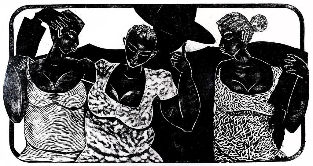 Thom Ogonga Woodcut Print Untitled 4 (2)