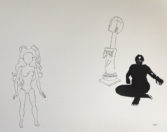 AlexMawimbiUntitled with Mossi Figure2017