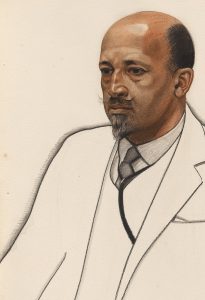 W.E.B. Du Bois; detail of a drawing by Winold Reiss, circa 1925