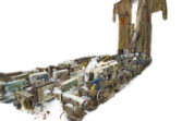 Amoamodern Slavery, installation, antique sewing machines, jute sacks, jute threads