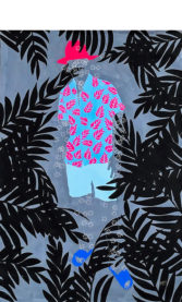Moustapha-Baïdi-Marou---Fleurs-dans-l-Âme---2020---180cm-H-x-120cm-W---Acrylic-and-pen-on-canvas-sharpen-sharpen-denoise