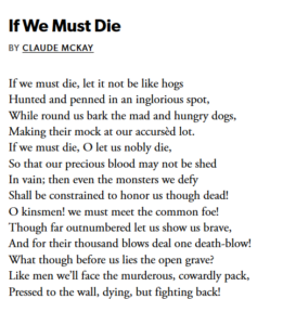If we must die