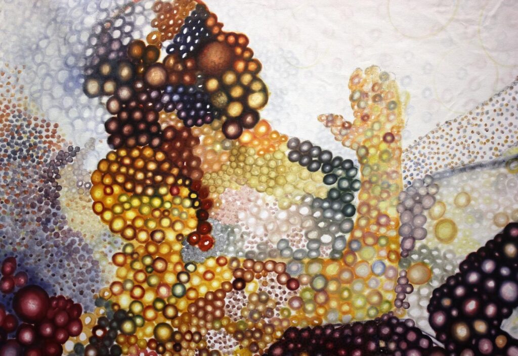 LiangThe sick in prayer, ink on canvas, 300 X 280,2020