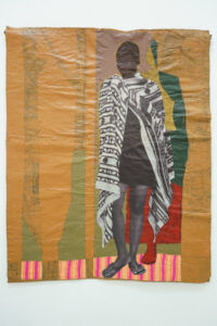 Collin-Sekajujo,-Future-woman,-2021,Polypropylene-patches,-photo-print-on-cloth-and-acrylic-on-canvas,142-x-117cm,-Courtesy-of-Afriart-Gallery-website_list